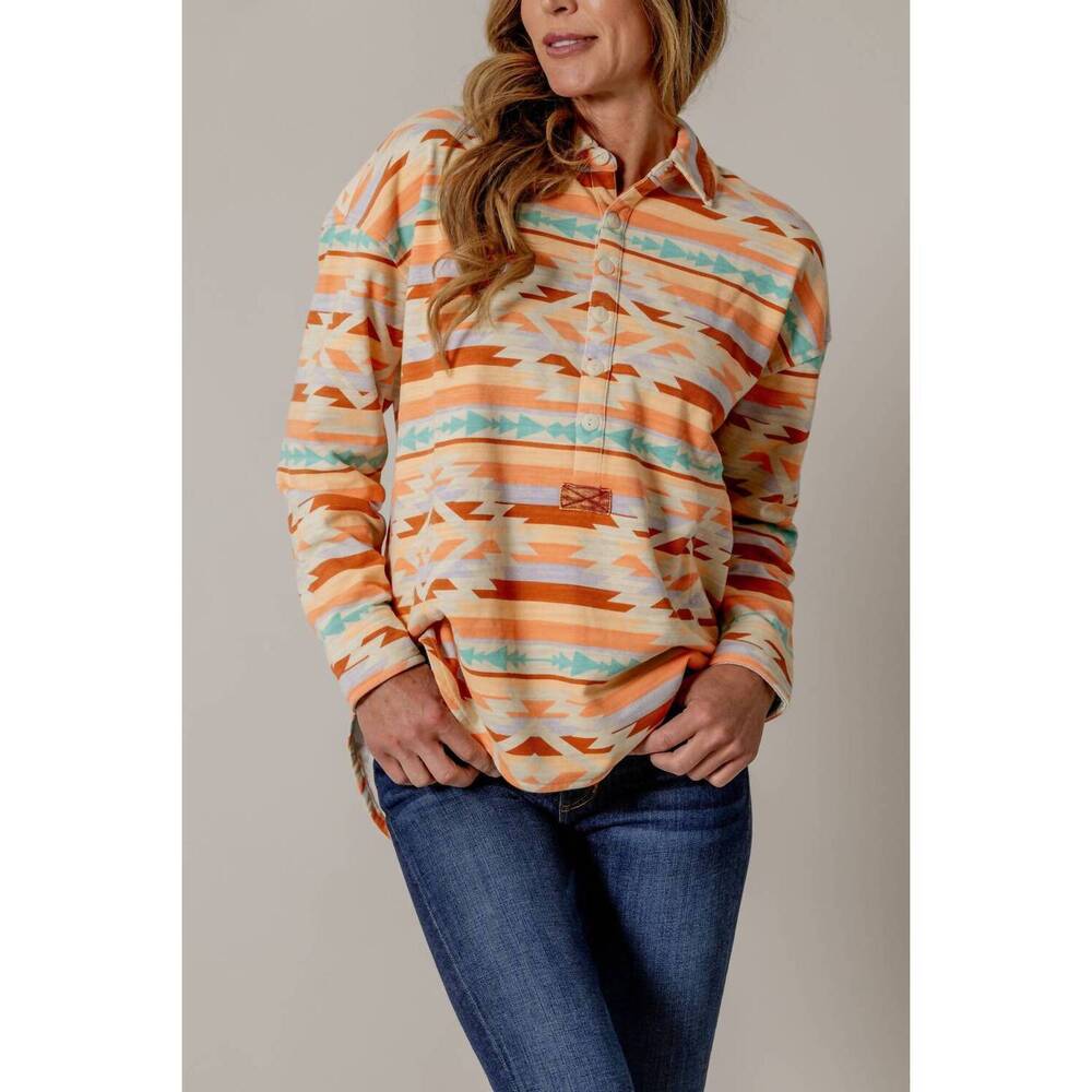 NEW KIMES RANCH women's judith top in orange